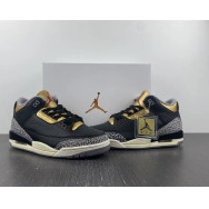 Gold 3 Black Jordan Air CK9246-067 WMNS 0731